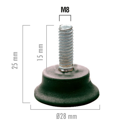 Küçük Bingo Ayak M8 Siyah