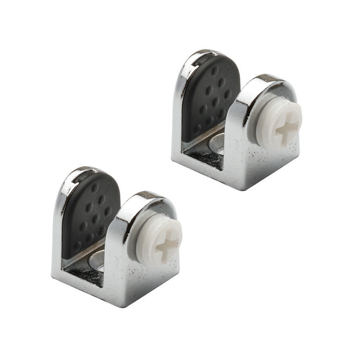 Tırnak Metal Cam Raf Tutucu(Plastik Vidalı Max. 8 mm)